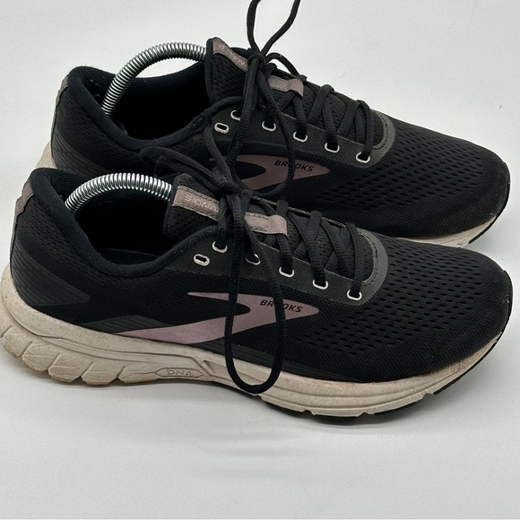 Brooks Shoes Womens 10 Signal 3 Running Sneakers Lace Up Low Top Black Fabric - Picture 1 of 13